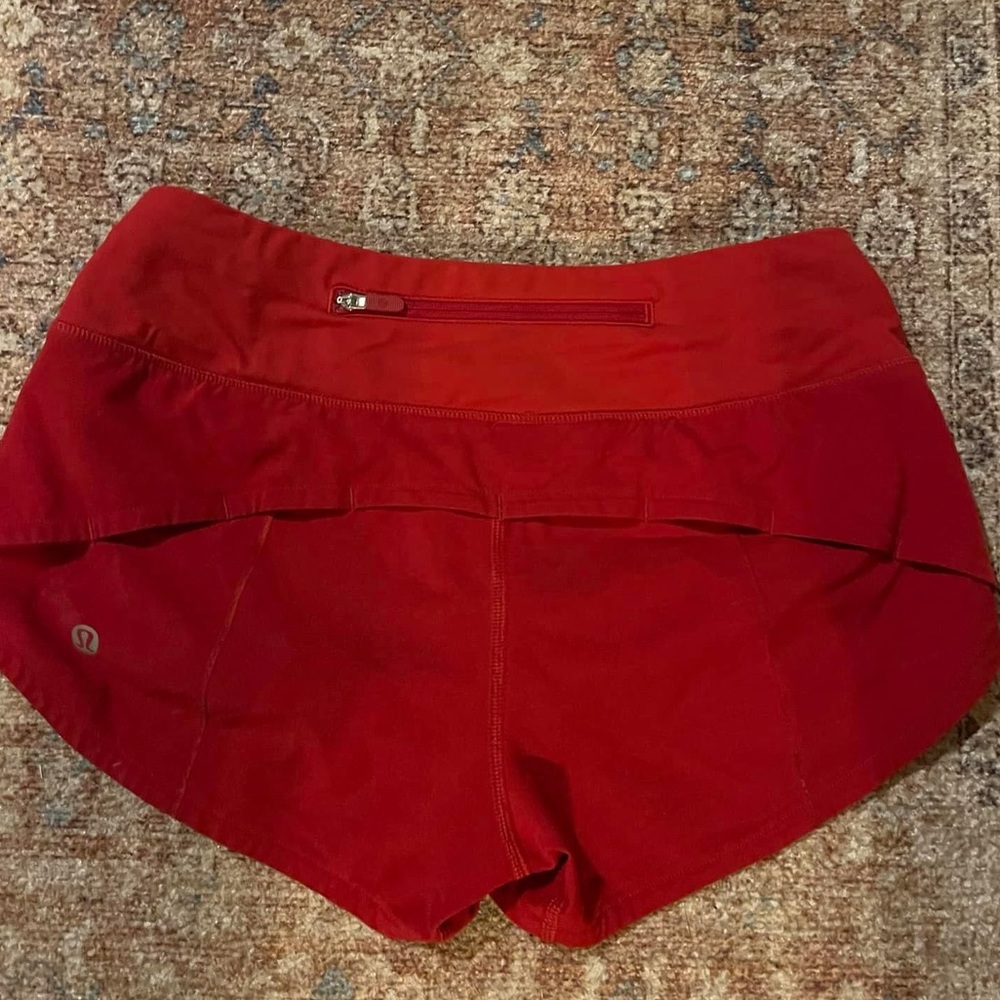Lululemon dark red speed ups